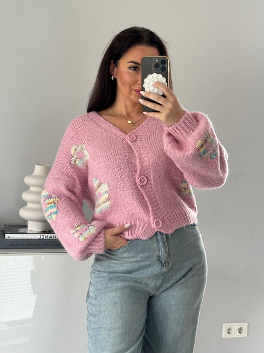 Kuscheliger Cardigan “Flower“