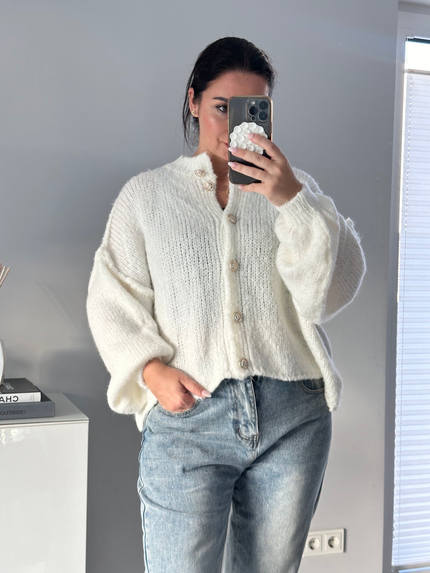 Kurzer Oversize Cardigan