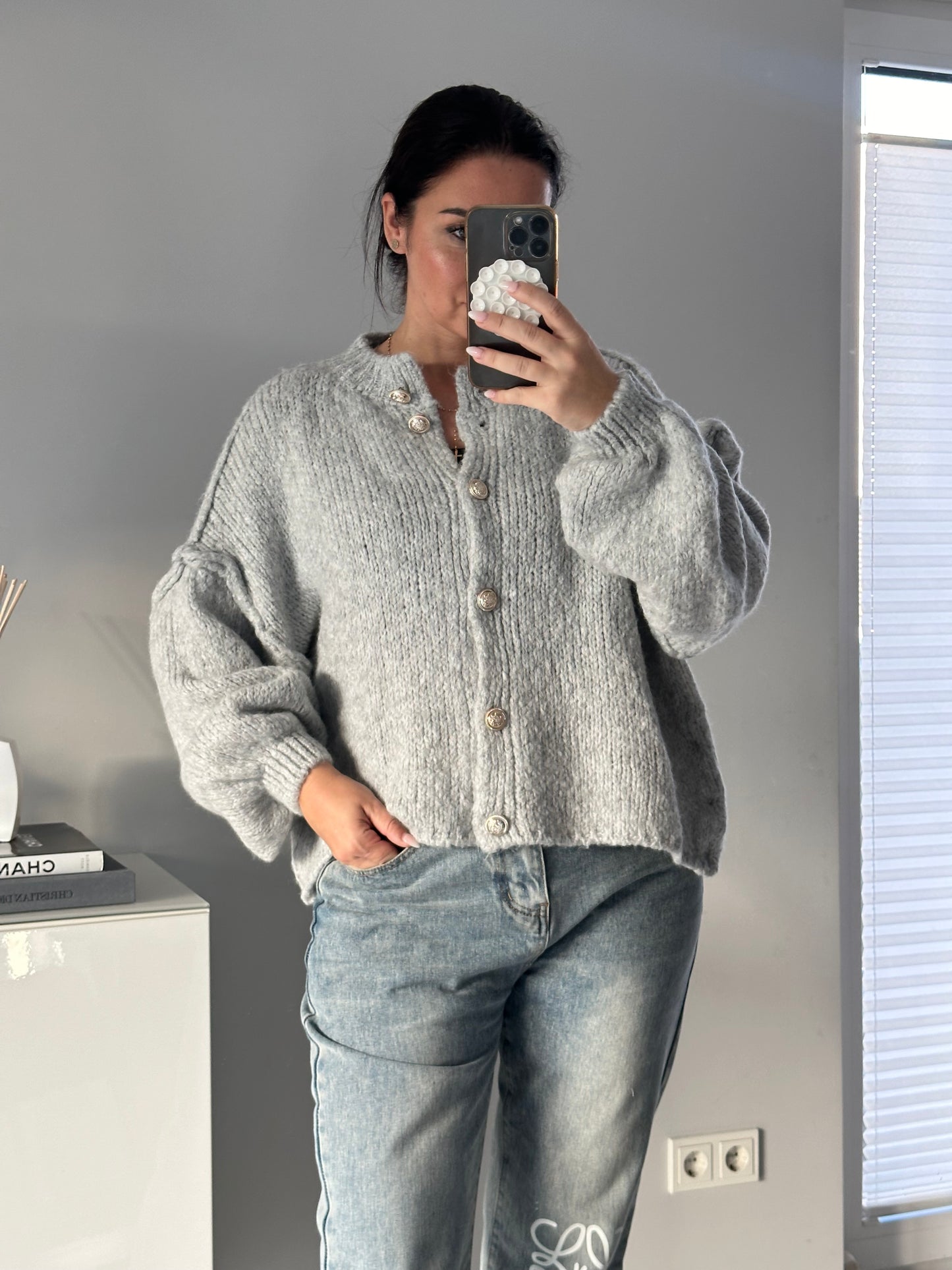 Kurzer Oversize Cardigan