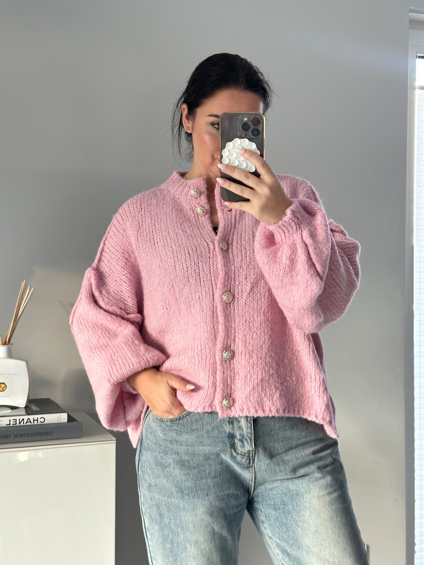 Kurzer Oversize Cardigan