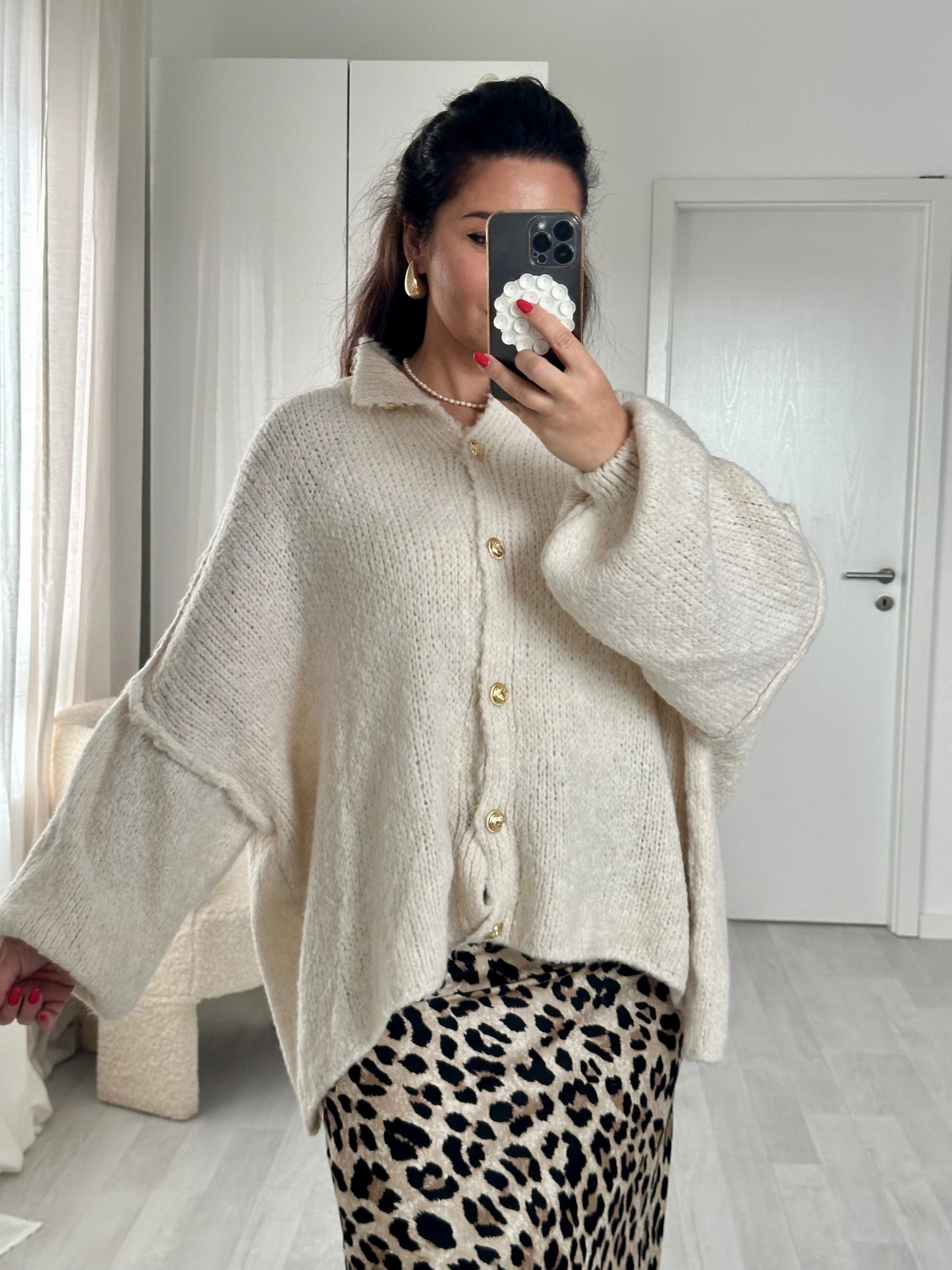 Oversize Strickjacke Tulin